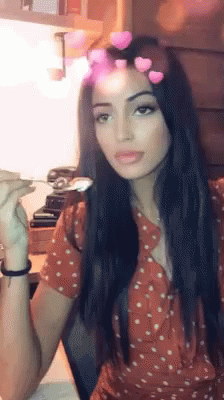 Cindy Kimberly Pretty Girl Eating GIF