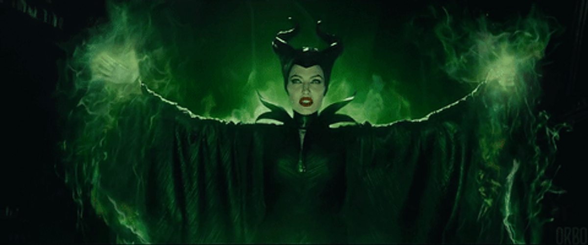 Cinemagraph Maleficent Green Fire GIF
