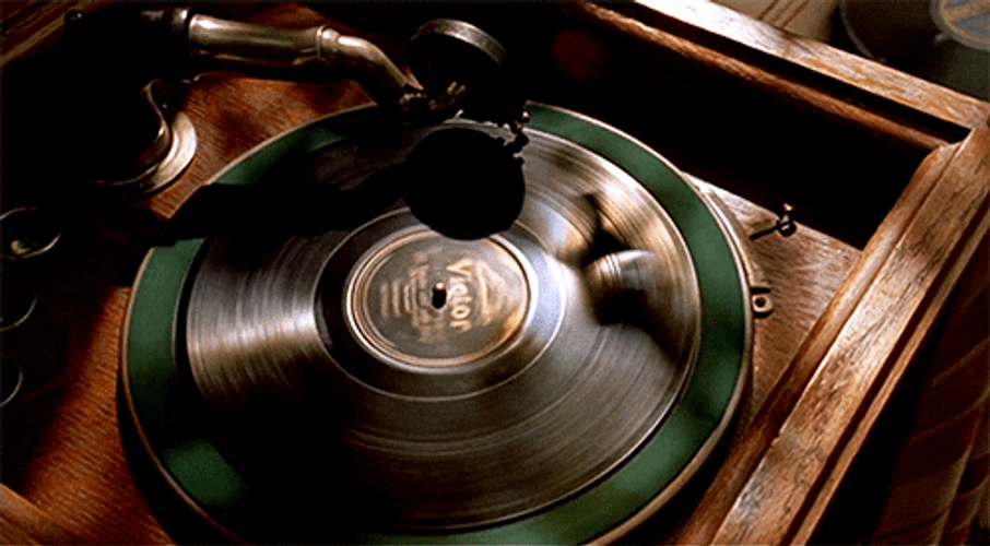 Cinemagraph Record Player GIF