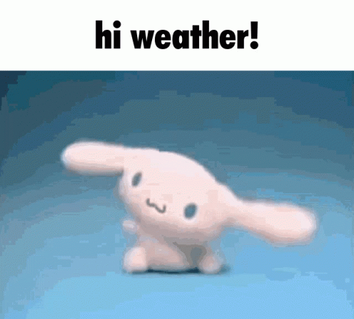 Cinnamoroll Fluttering Ears Hi Weather GIF