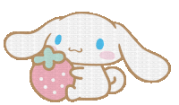 Cinnamoroll Holding The Strawberry Sticker GIF
