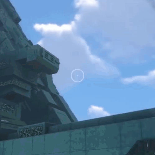 Circle in Sky with Building