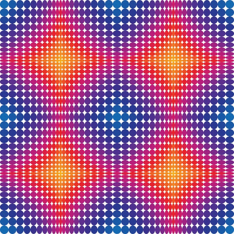 Circle Lines Colorful Optical Illusion GIF