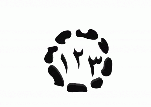 Circle of Black Blocks With Letter Y