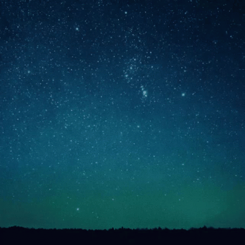 Circle with Starry Night Sky