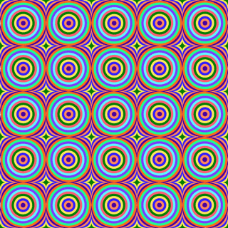 Circles Colorful Optical Illusion GIF