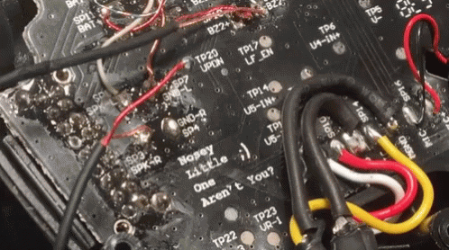 Circuit Board Saying Honey Little