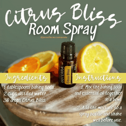Citrus Bliss Room Spray Bottle GIF
