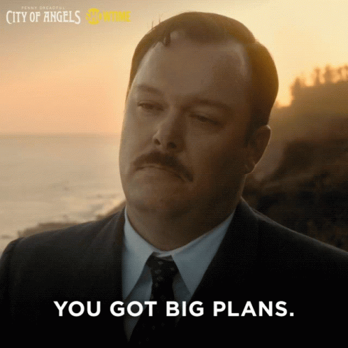 City of Angels Poster with Mustached Man