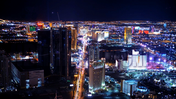 City Of Las Vegas Night Time GIF