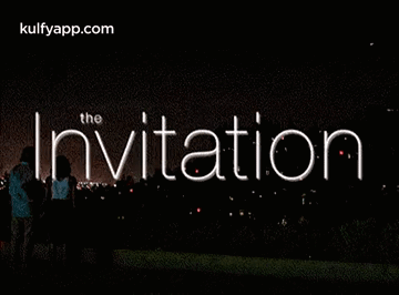 City Plane Lights Invitation GIF