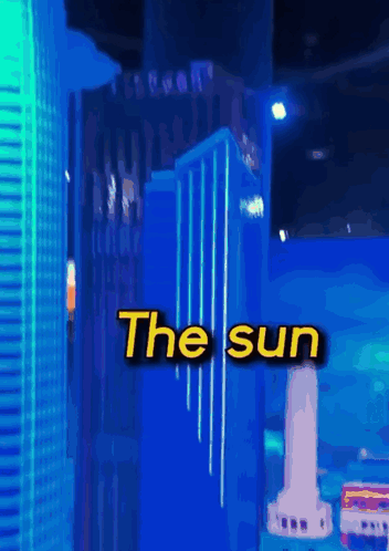 City Scene With The Sun GIF
