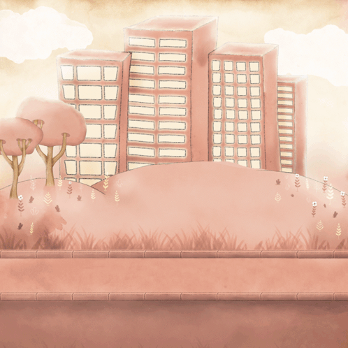 City With Trees and Buildings