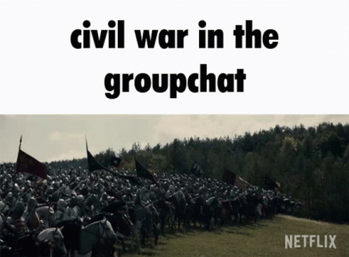 Civil War In The Groupchat GIF