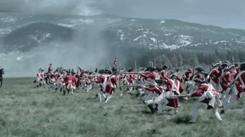 Civil War People Running GIF