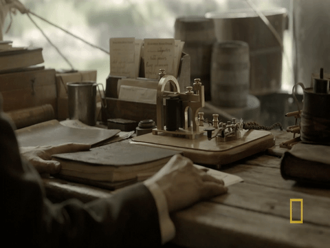 Civil War Telegraph Communication GIF