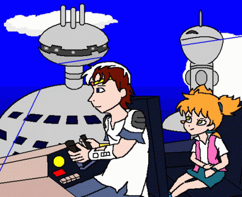 Civilization Beyond Earth Animated People In Flying Vehicle GIF