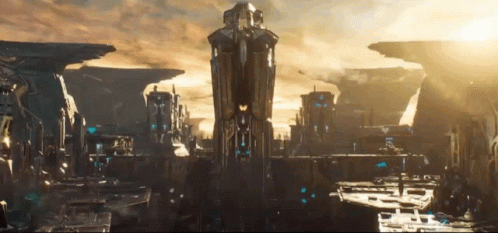 Civilization Beyond Earth Car Flying Toward Building GIF