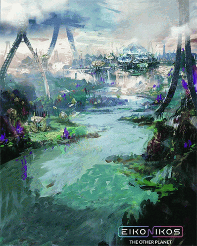 Civilization Beyond Earth Flying Vehicle Driving Past GIF