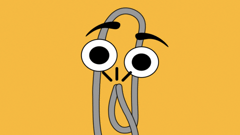Clapping Cartoon Clippy GIF