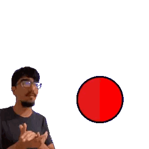 Clapping Man in Front of Rapidfire Sign