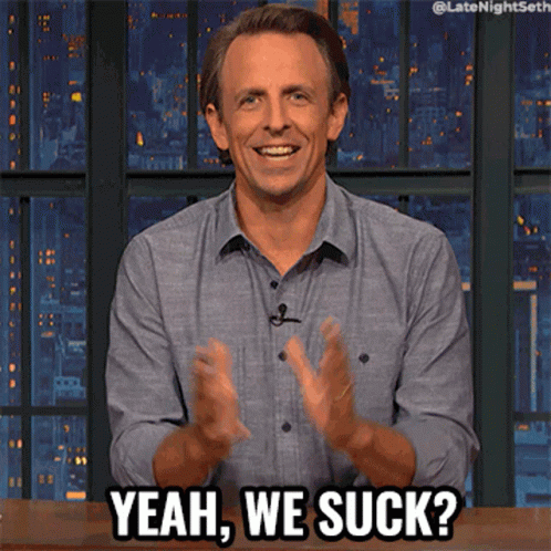 Clapping Yeah We Suck Again GIF