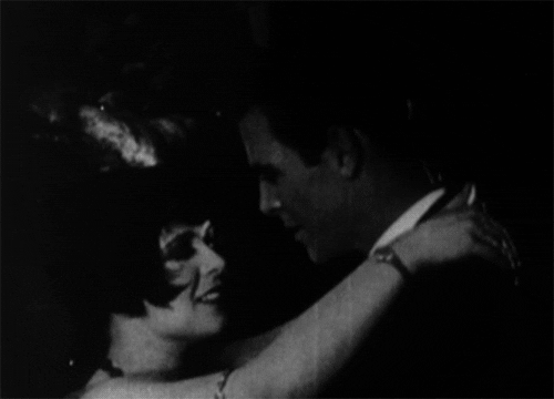 Clara Bow Kissing A Man GIF