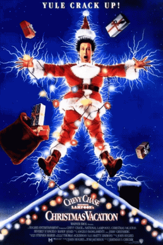 Clark Griswold Christmas Lights Poster GIF