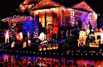 Clark Griswold Christmas Lights Transparent House GIF