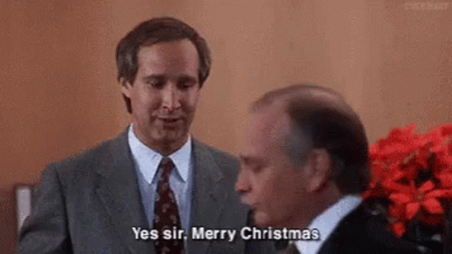 Clark Griswold Greeting Merry Christmas GIF