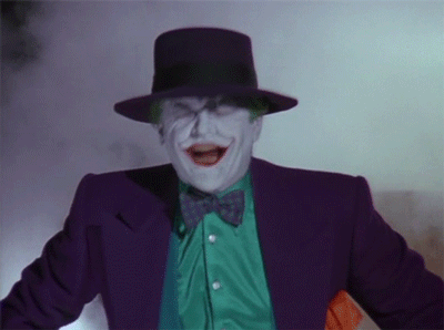 Classic Batman Hysterical Joker Laughing GIF