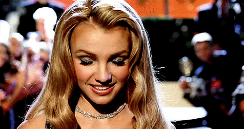 Classic Beauty Britney Spears Looking Up GIF