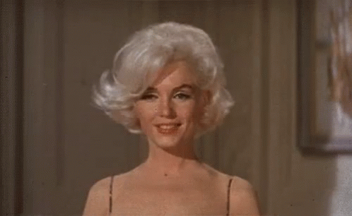 Classic Beauty Marilyn Monroe Blonde Hair GIF