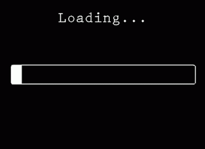 Classic Black Loading Screen GIF