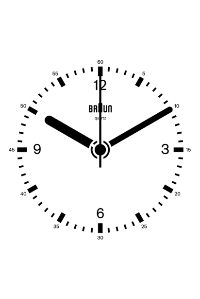 Classic Braun Clockface GIF