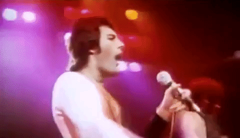 Classic Freddie Mercury Song GIF