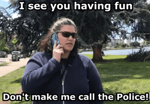 Classic Karen Attitude Call The Police GIF