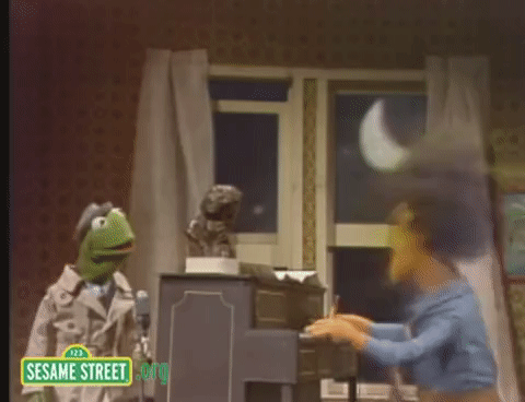 Classic Kermit Performing In Muppets GIF