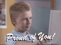 Classic Kid Uttering Proud Of You GIF