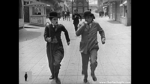 Classic Movie Magician Funny Running GIF