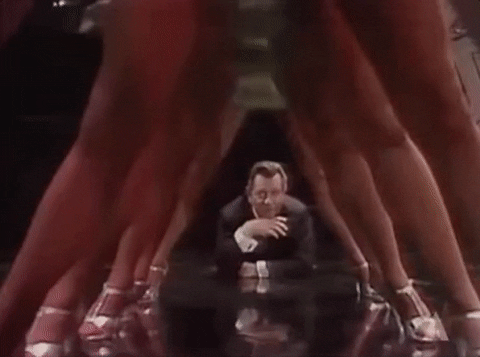 Classic Sexy Legs Lined Up Loop GIF