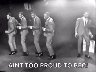 Classic The Temptations Aint Too Proud To Beg GIF