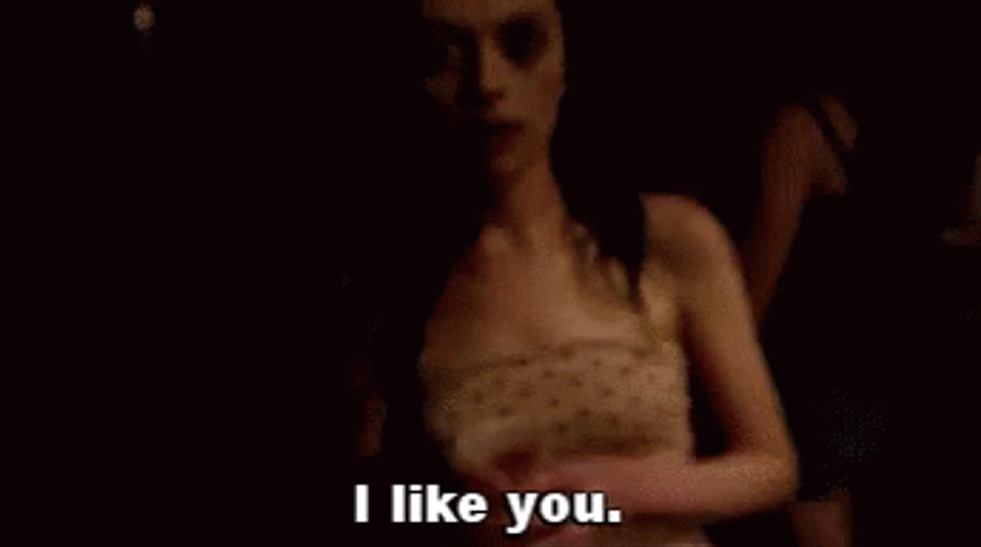 Classic Vhs Horror Movie I Like You GIF