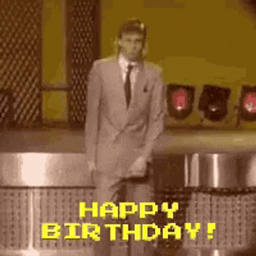 Classic Weird Happy Birthday Dance GIF