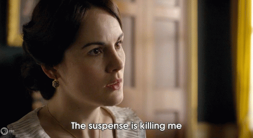 Classical Michelle Dockery Suspense Is Killing Me GIF