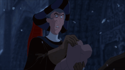 Claude Frollo Got Scared Notre Dame GIF