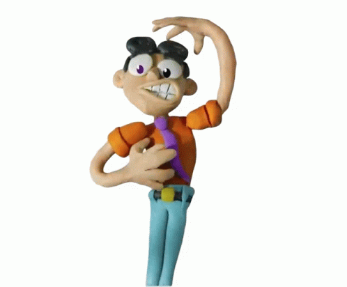 Clay Man Itchy All Over GIF