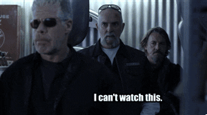 Clay Morrow With The Sons Of Anarchy Motorcycle Club GIF
