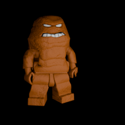 Clayface Agrees Written On A Black Background With A Lego Figure GIF