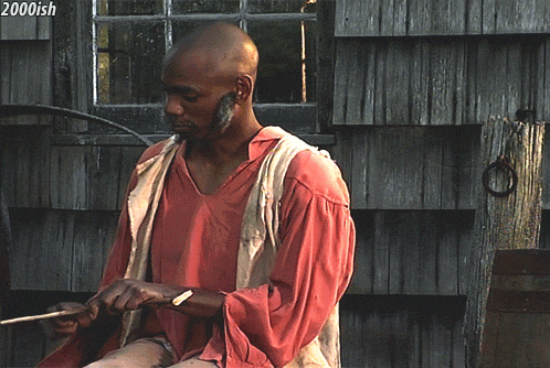 Clayton Bigsby Smiling While Trying To Make A Fire GIF